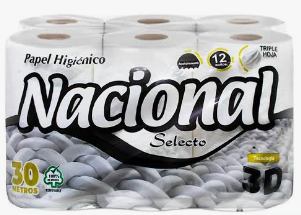 PAPEL NACIONAL SELECTO DE 24 ROLLOS
