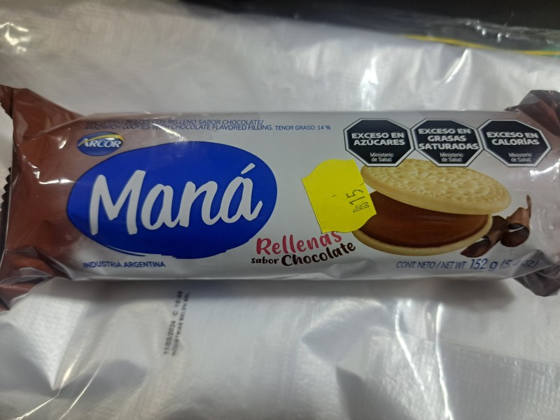 Maná chocolate arcor 152 G
