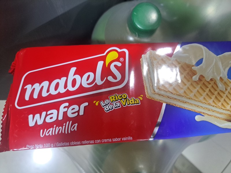 Wafer vainilla Mabel grande 100 g