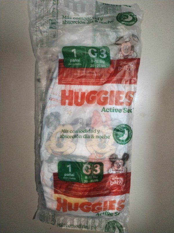 Pañal huggies talla G