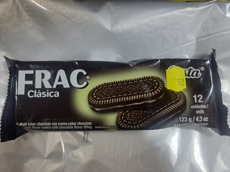 Frac Clásica chocolate grande 12  unid