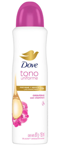 DOVE TONO UNIFORME AEROSOL 150 ML.